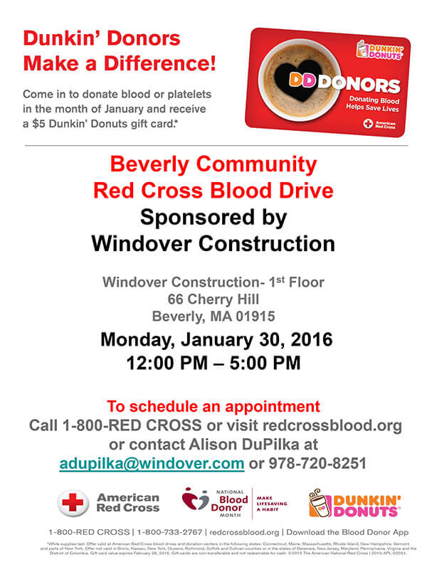 Windover Construction Sponsors Blood Drive